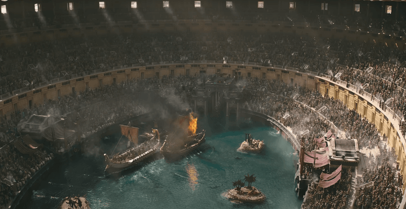 6. Roman Naval Battles (Ship Combat in a Flooded Arena)