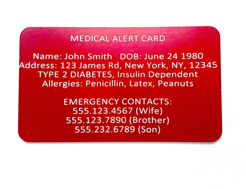 Emergency Contact Card