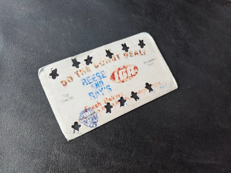 Punch Cards from Local Shops