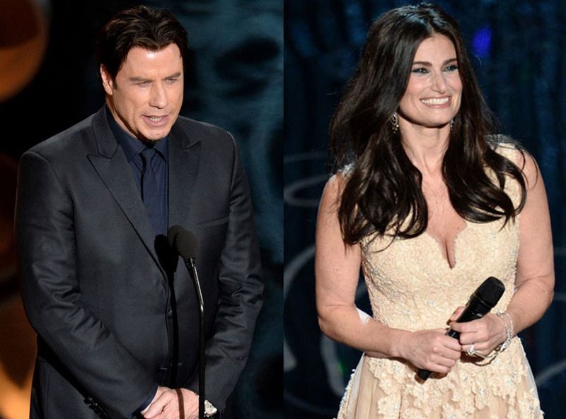 John Travolta Butchers Idina Menzel’s Name (2014)