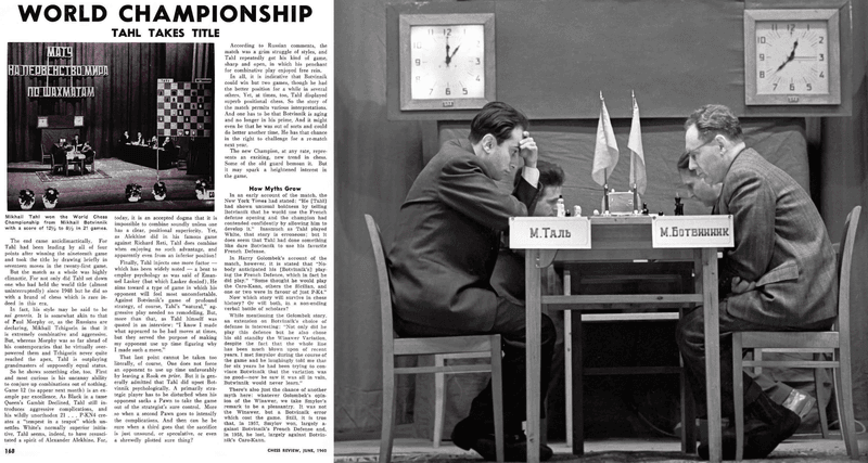 Tal vs. Botvinnik – 1960 World Championship