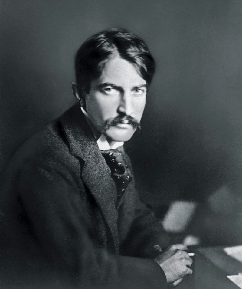 Stephen Crane, American novelist and poet, 1900