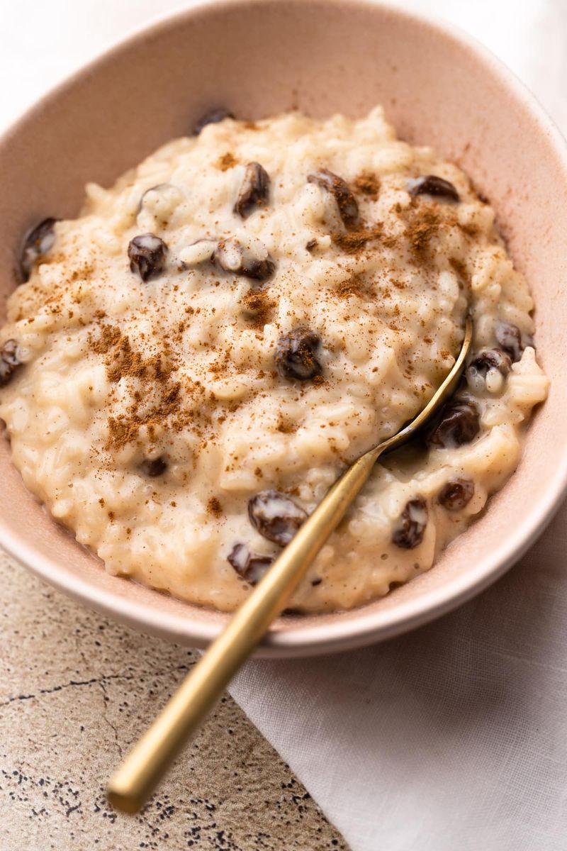 Rice Pudding with Raisins & Cinnamon