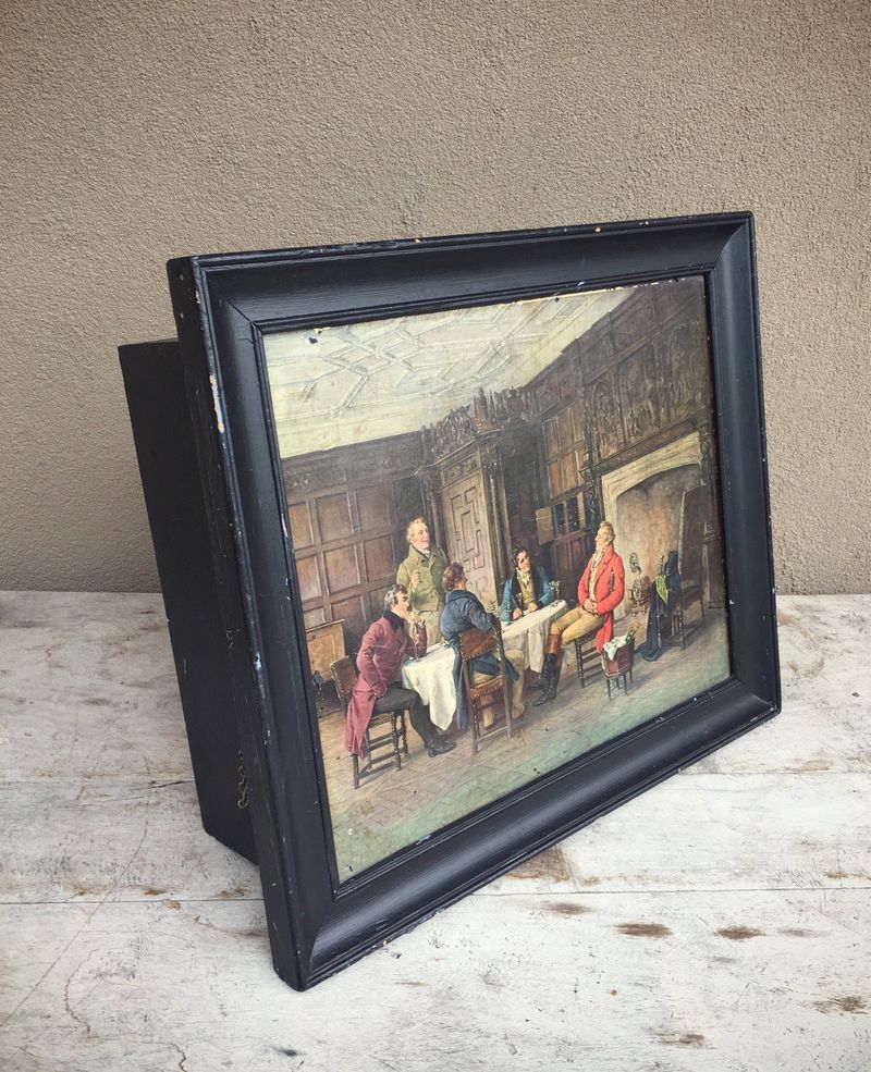 Behind Picture Frames with Hinged Glass