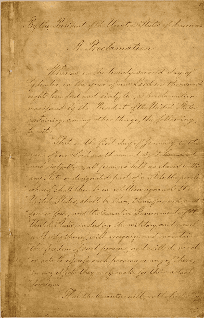 The Emancipation Proclamation Freed All Slaves