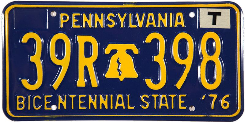 Bicentennial License Plates