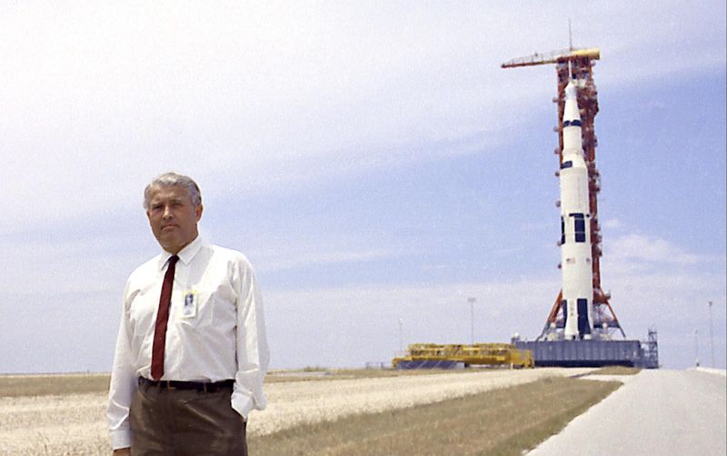 Wernher von Braun, German-American rocket engineer, 1979