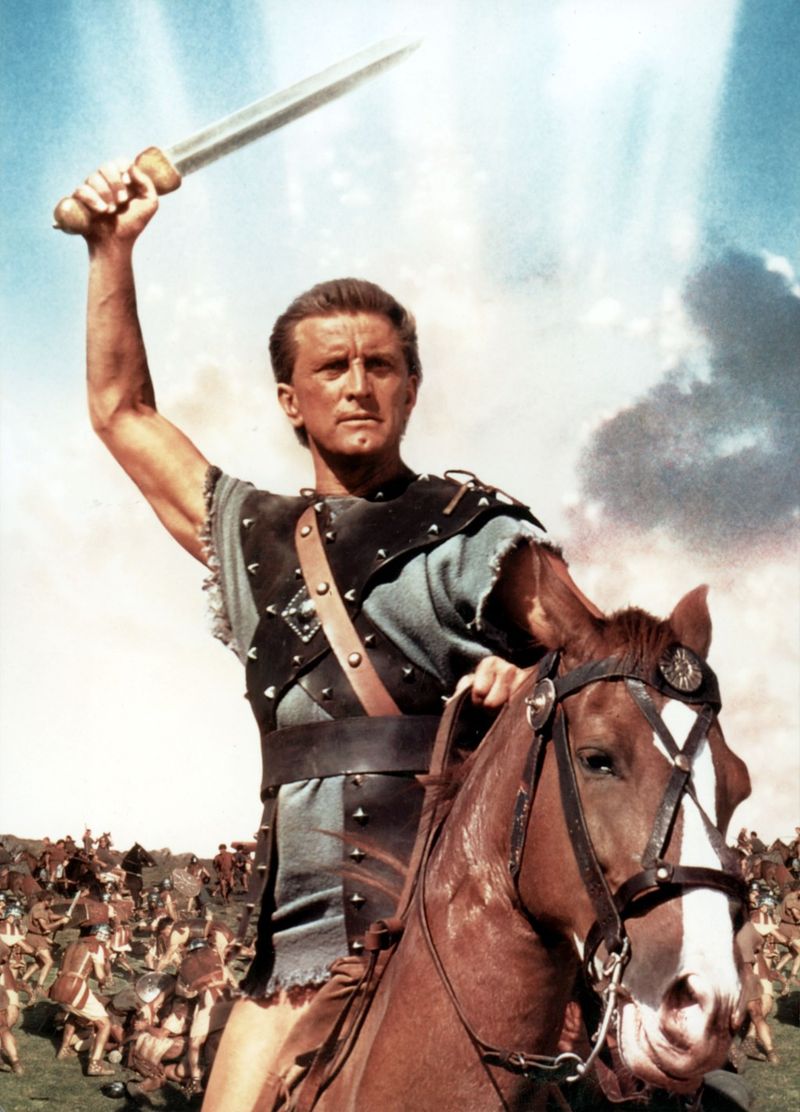 Kirk Douglas – That famous dimpled chin and intense gaze made him a screen legend.