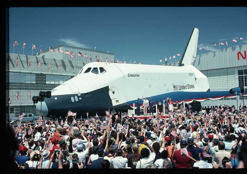 The Launch of the Space Shuttle Enterprise