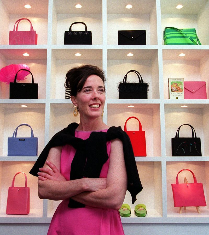 Kate Spade, American fashion designer, 2018