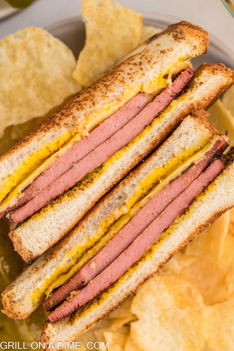 Fried Bologna Sandwiches