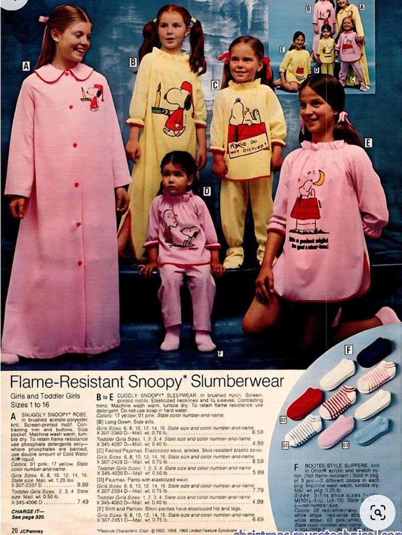 Tris-Treated Sleepwear (Toxic Flame Retardant) 🛏️