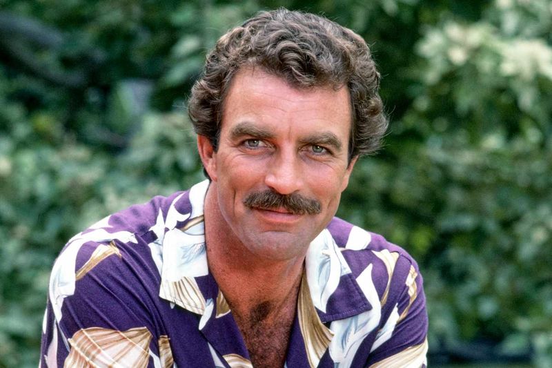 Tom Selleck – That mustache and Hawaiian shirt in Magnum P.I. made him a ’80s icon.