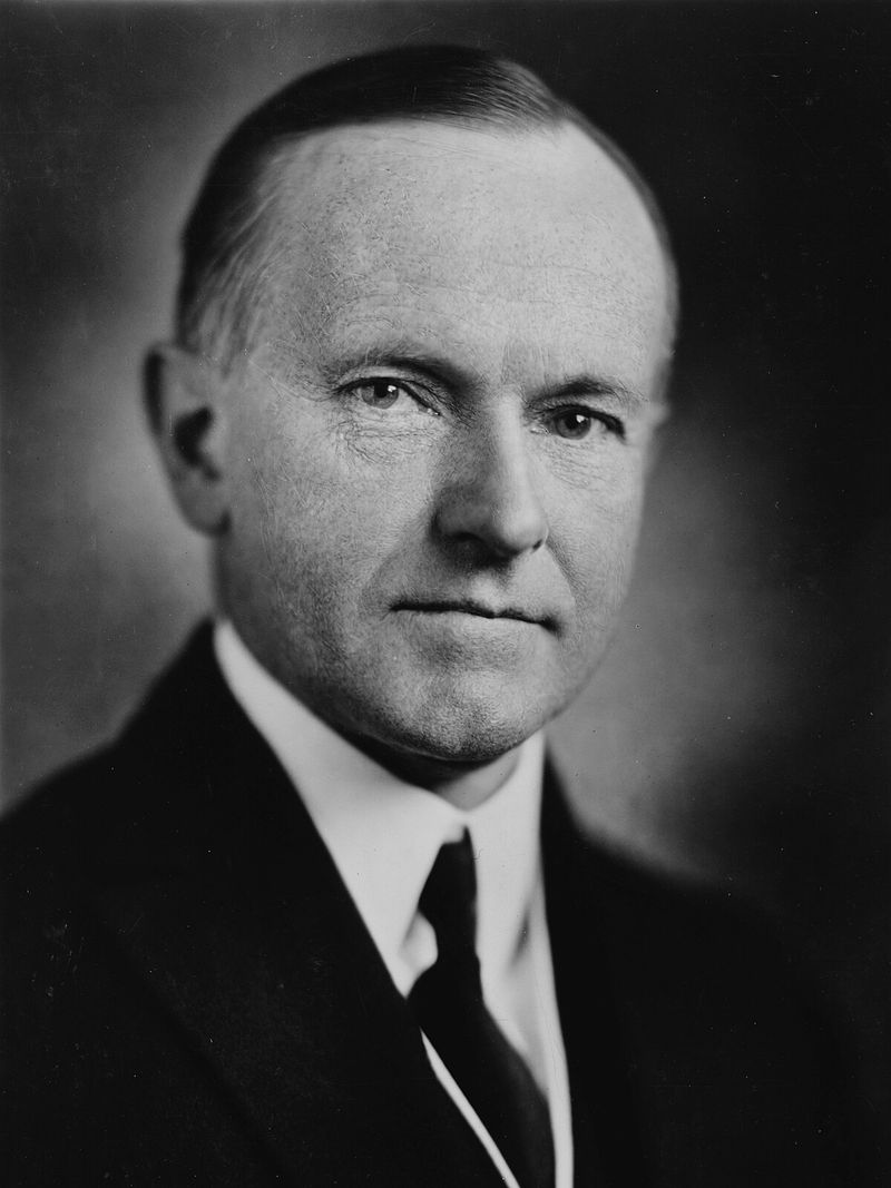 President Coolidge's Early Endorsement