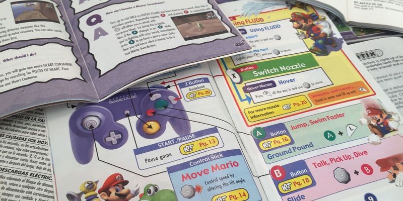 Physical Video Game Manuals