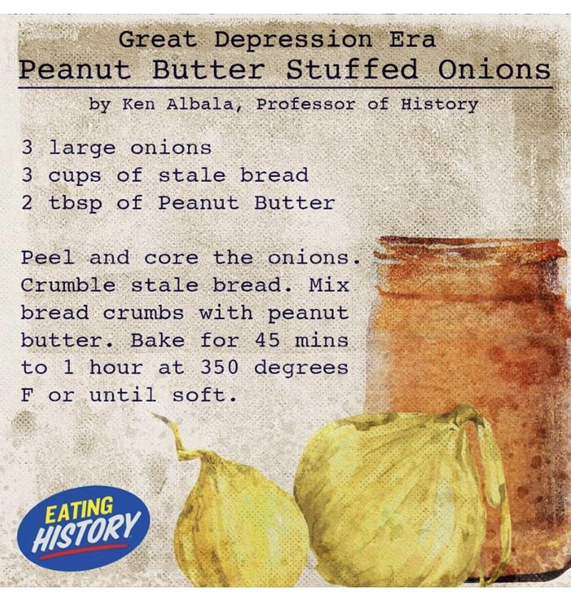 Peanut Butter-Stuffed Onions