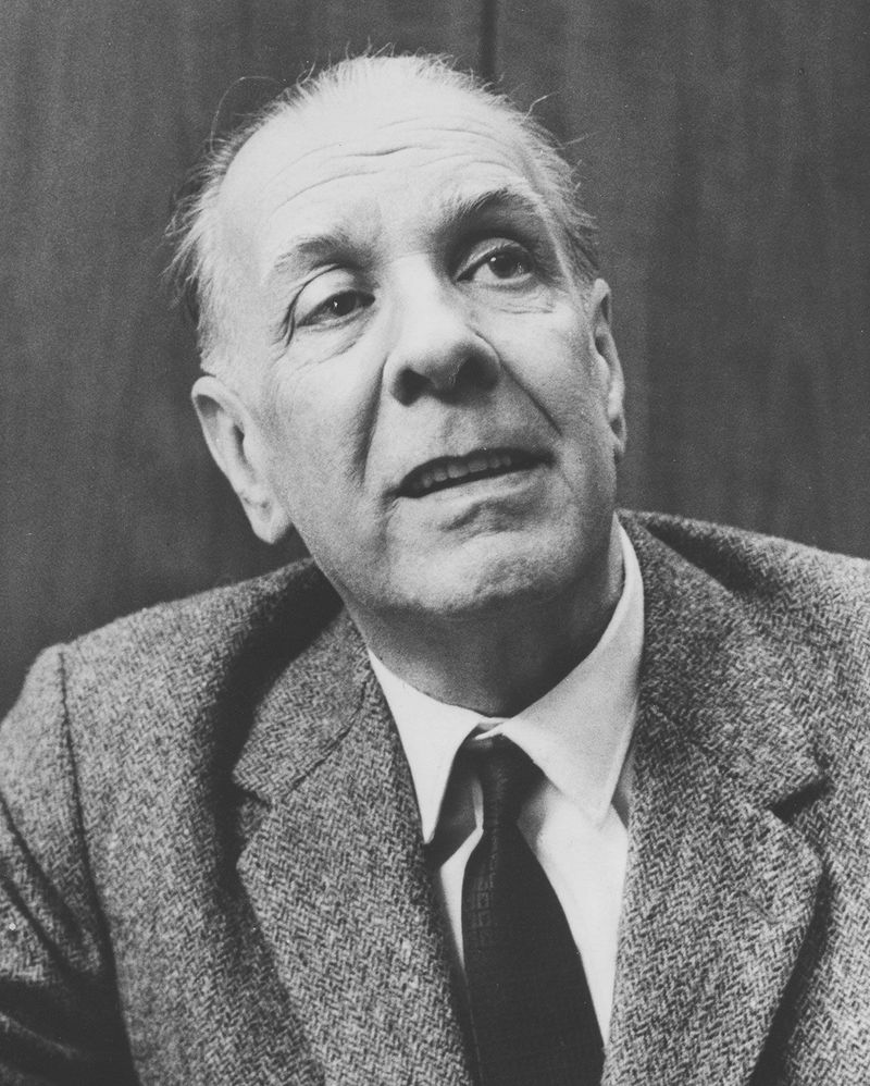 Jorge Luis Borges, Argentine writer, 1986