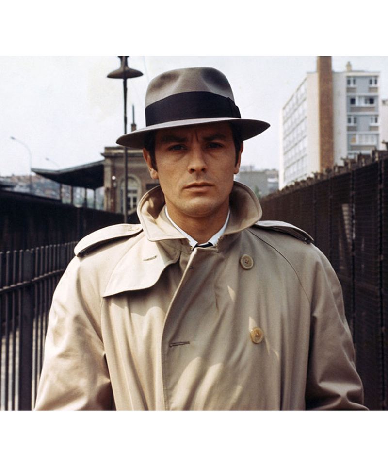 Alain Delon – French New Wave heartthrob in Le Samouraï (1967).