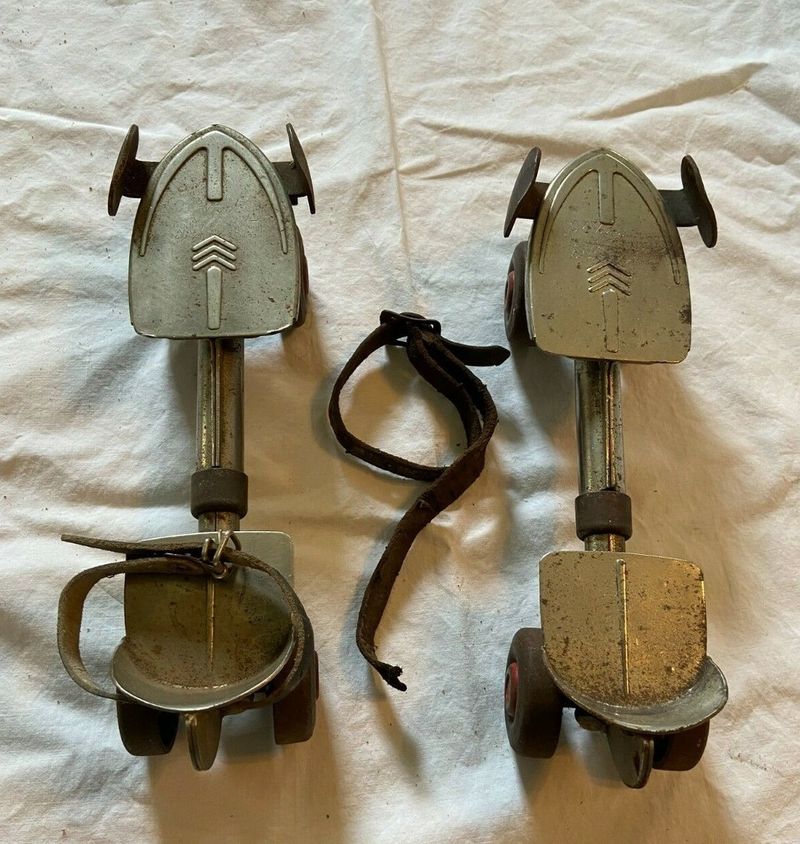 Roller Skating with Metal Clamp-Ons