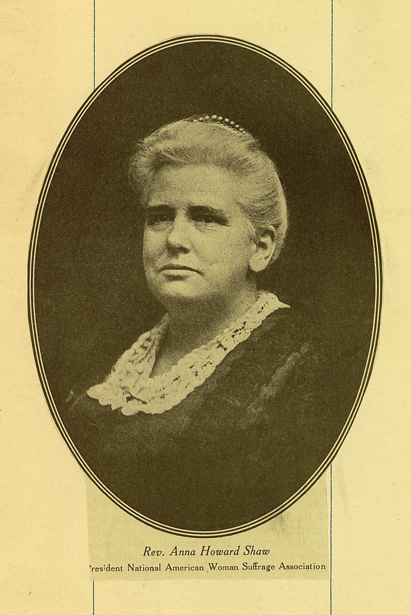 Anna Howard Shaw, Suffrage leader & physician, 1919