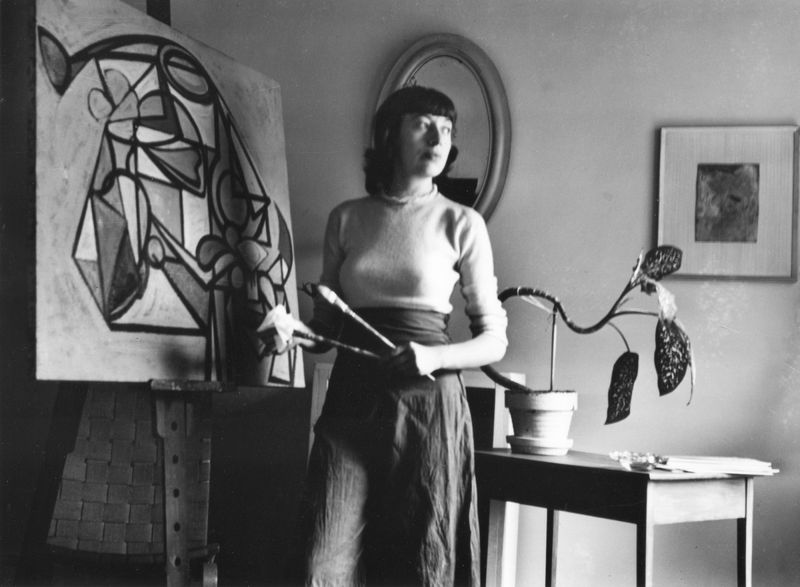 Lee Krasner, American abstract expressionist painter, 1984