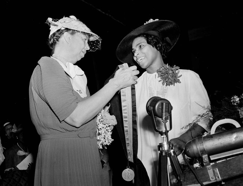 Resigned from the DAR Over Marian Anderson’s Ban