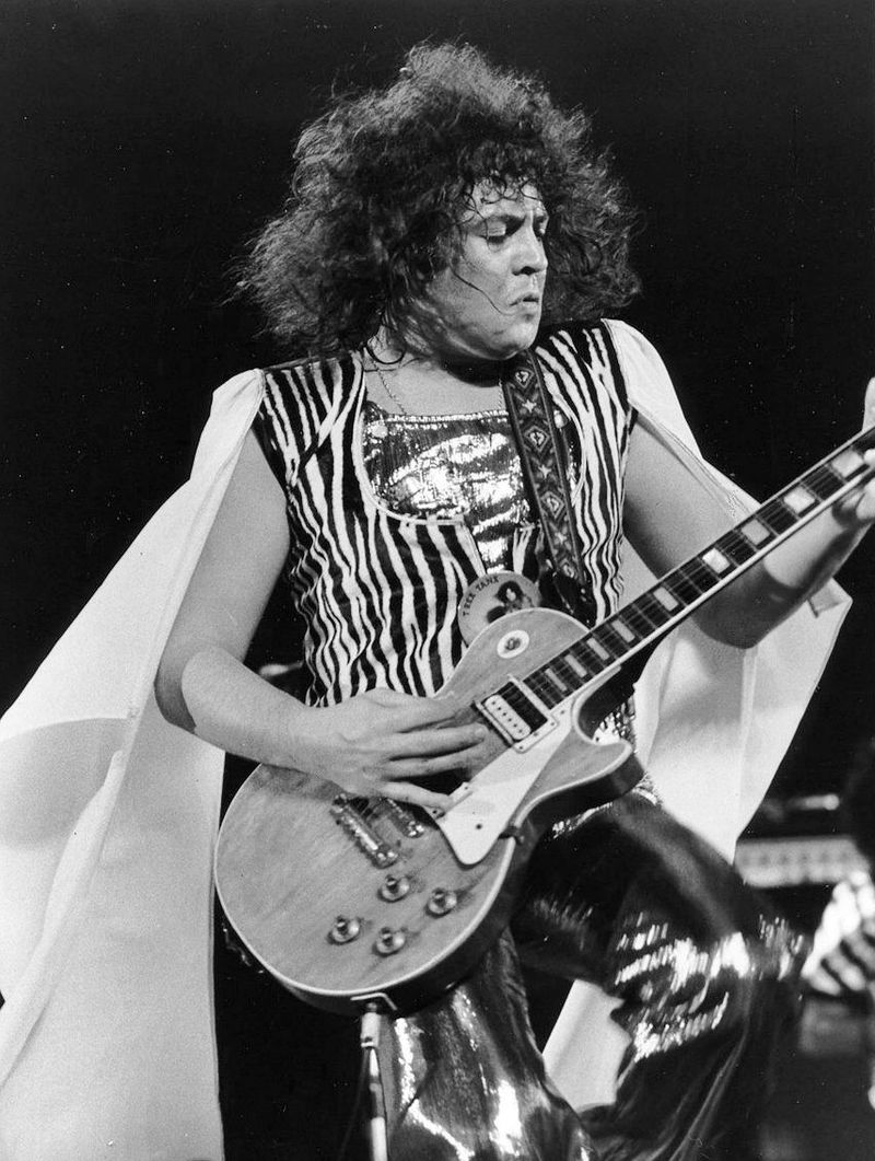 Marc Bolan (T. Rex) (1977) – Glam rock’s pioneer, still influencing fashion and music.