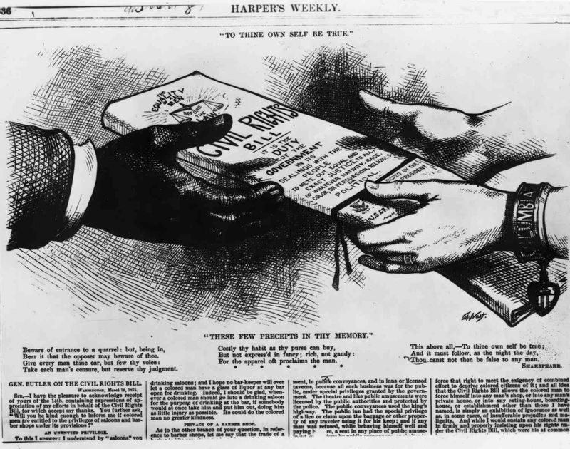 Signing the Civil Rights Act of 1875