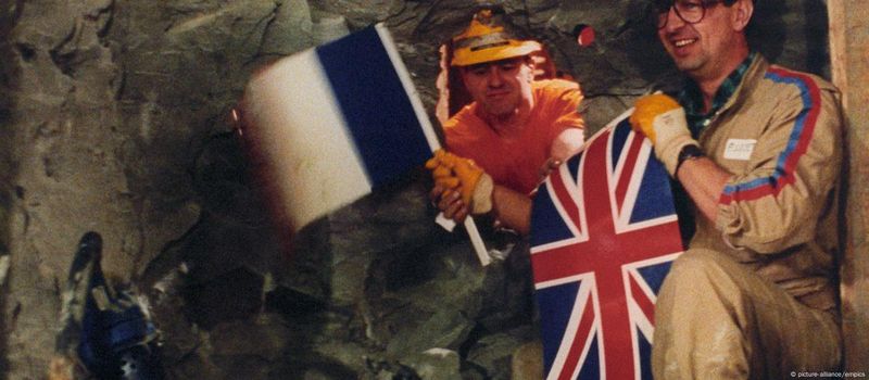 Channel Tunnel Workers Meet Beneath the Sea