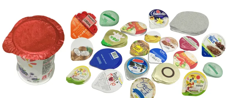 Yogurt Lids with Foil Seals