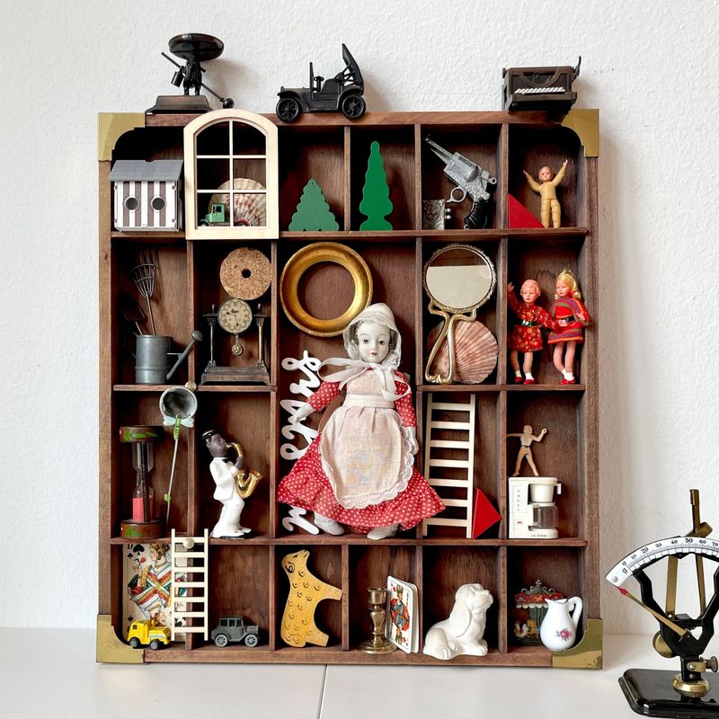 Knickknack-Filled Shelves