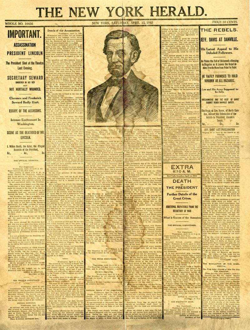 President Lincoln Received the News with Relief