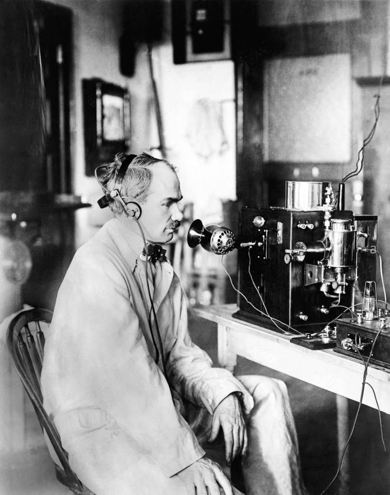 Lee de Forest, American inventor (“Father of Radio”), 1961