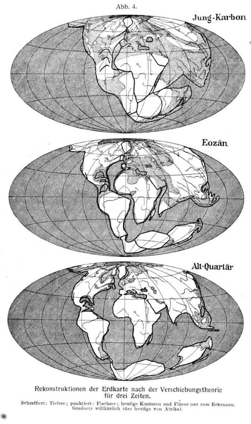 Continental Drift (Alfred Wegener, 1912)