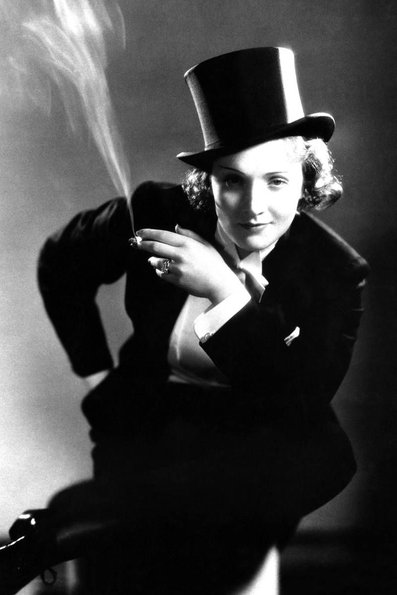 Marlene Dietrich in a Tuxedo (1930)