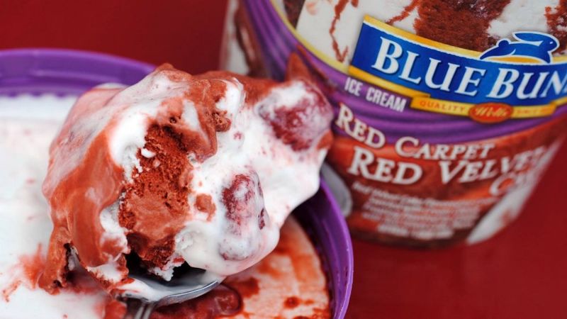 Blue Bunny Red Carpet Red Velvet Cake