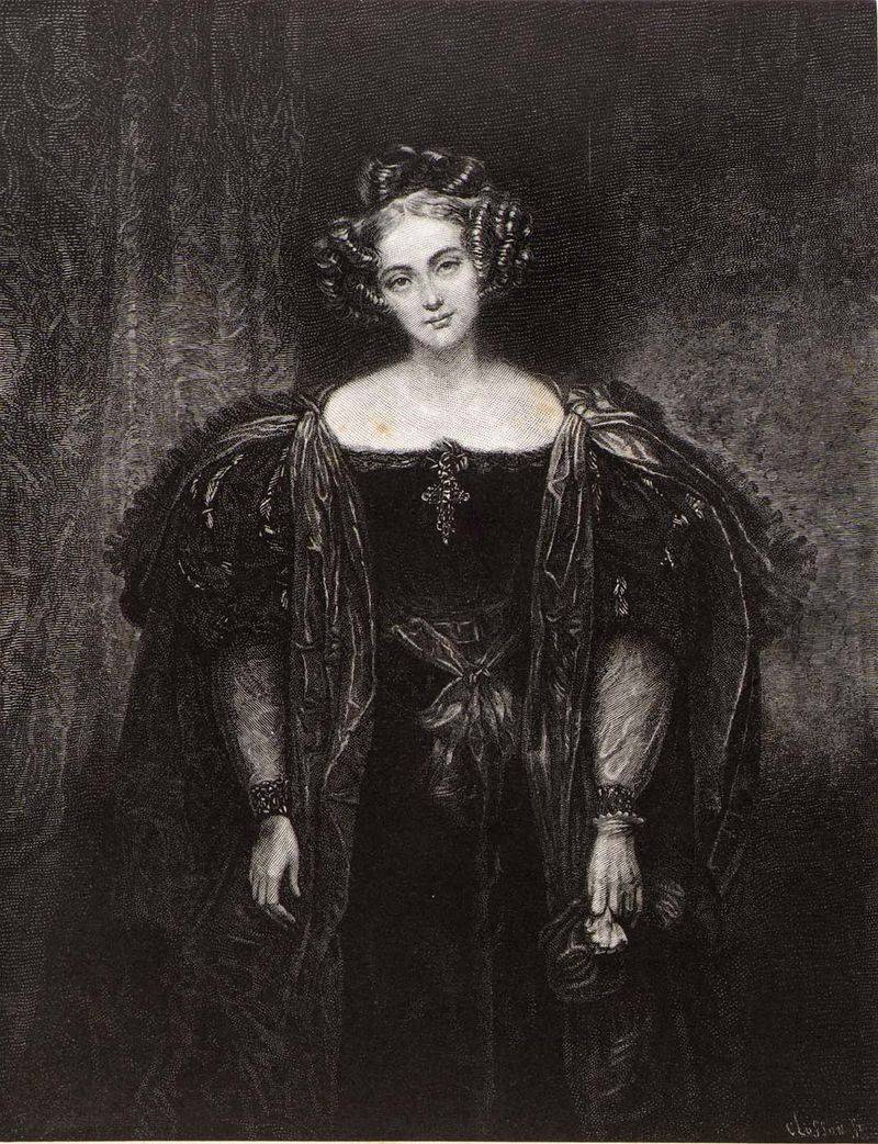 Henriette Sontag, German operatic soprano, 1854