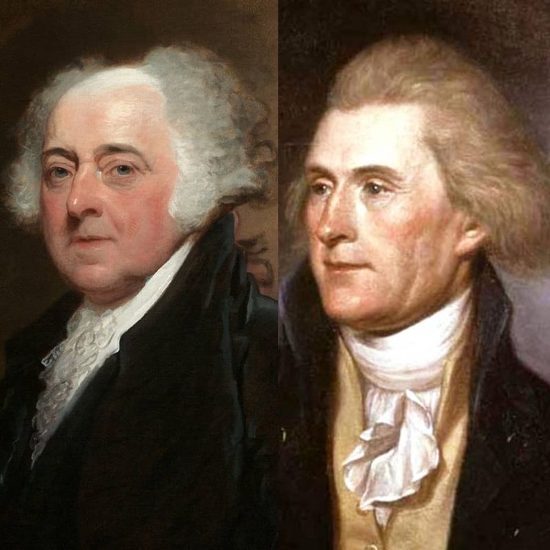 John Adams and Thomas Jefferson — July 4, 1826