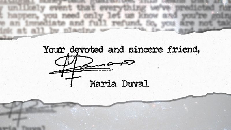 Maria Duval: The Psychic Mail Fraud Queen