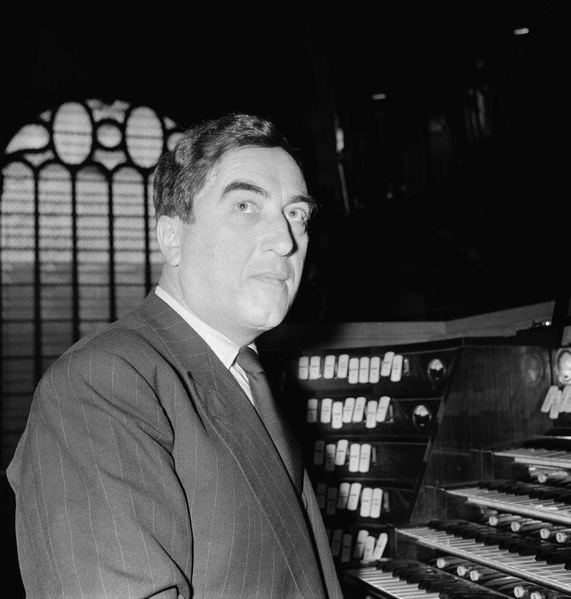 Maurice Duruflé, French composer & organist, 1987