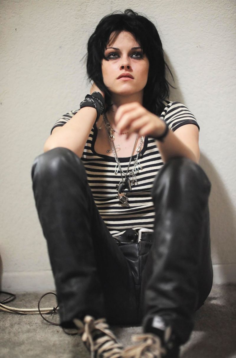 Kristen Stewart as Joan Jett in The Runaways