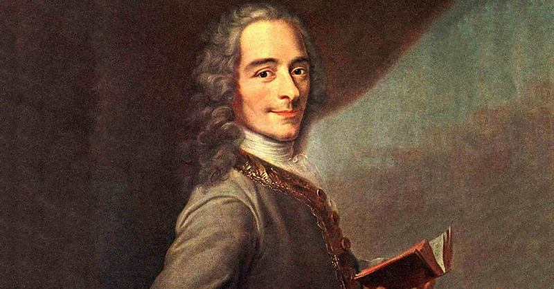 Voltaire's Backhanded Admiration