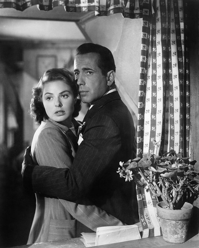 Humphrey Bogart & Ingrid Bergman in Casablanca (1942)