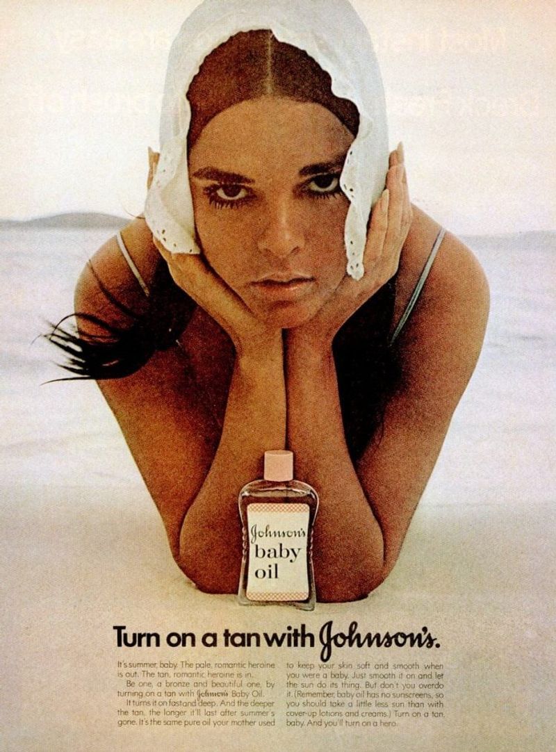 No Sunscreen—Just Baby Oil for Tanning