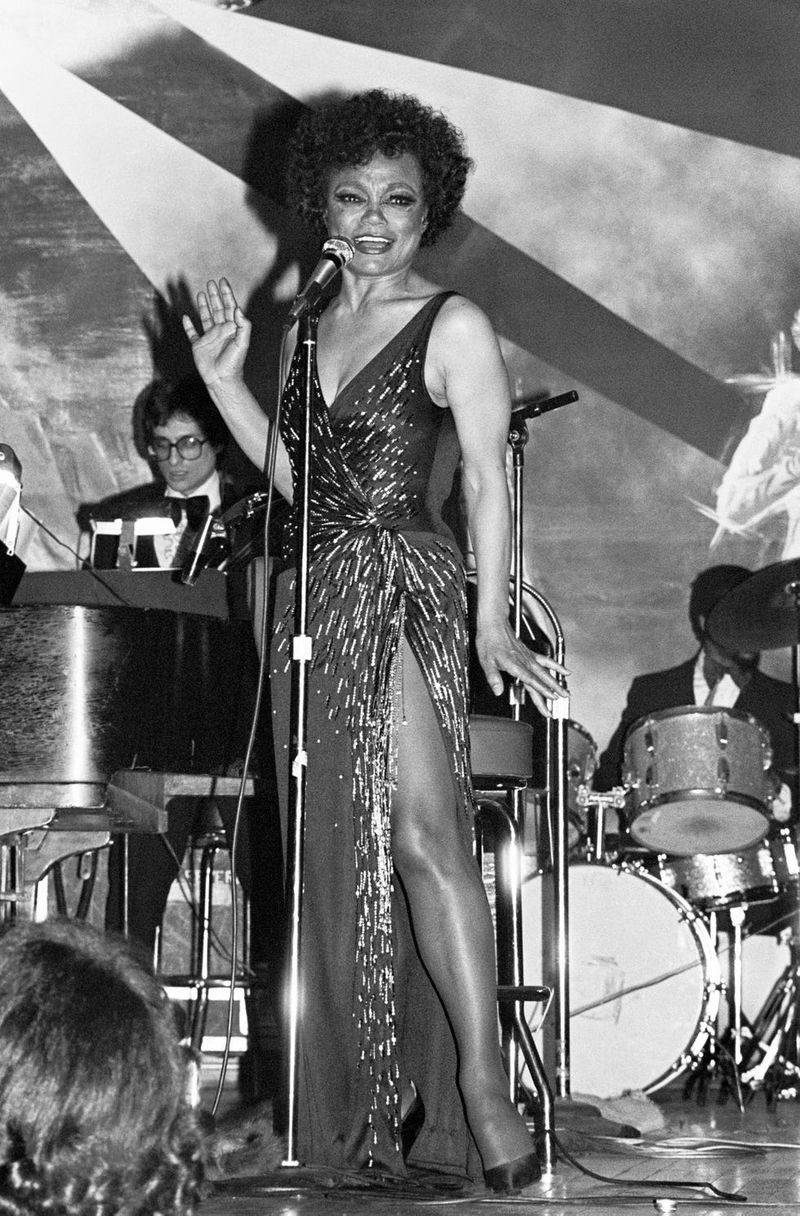 Eartha Kitt – Sultry and sophisticated in nightclub performances.