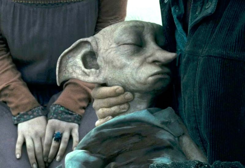 Dobby Dying to Save His Friends