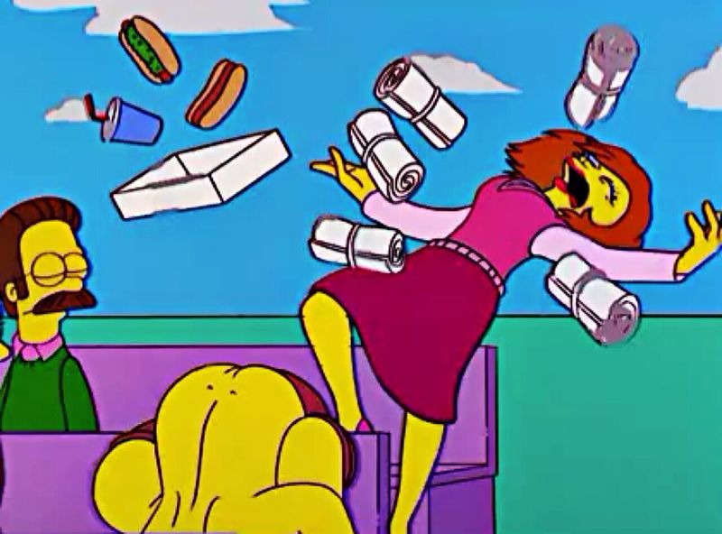 Maude Flanders' T-Shirt Cannon Incident Mixed Shock With Satire