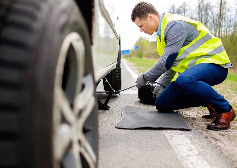 Changing a Tire by Hand