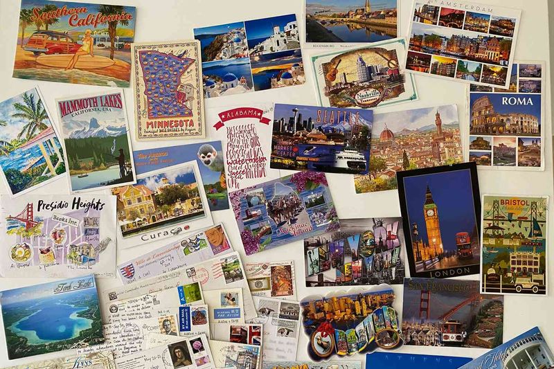 Sending Postcards While Traveling