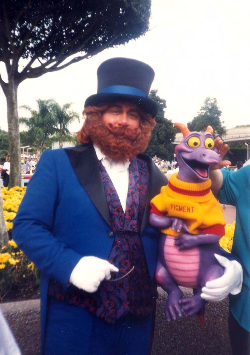 The Dreamfinder and Figment Roaming the Park